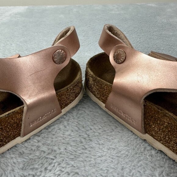 Birkenstock Rio AS Kids Electric Metallic Pink Girls Size 37 EU - Picture 2 of 10